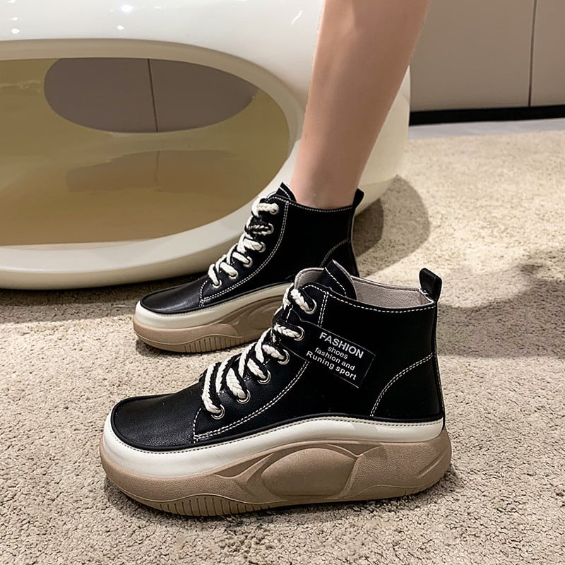 Ultra-wygodne buty za kostkę z grubą podeszwą