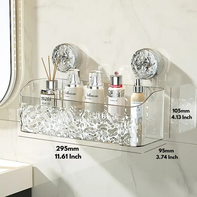 Mensola da parete pratica senza foratura per bagno