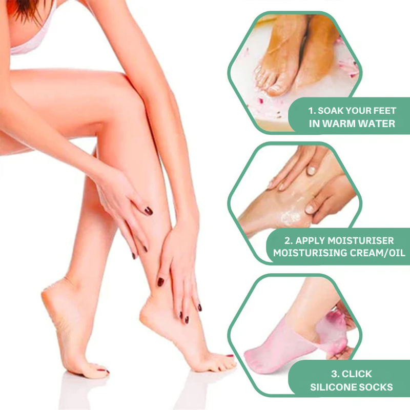 Silikonsockor för mjuka och välvårdade fötter