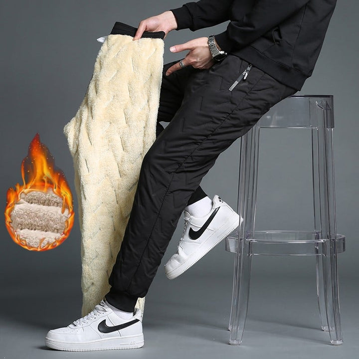 Voga-Pantalón de invierno de forro polar unisex