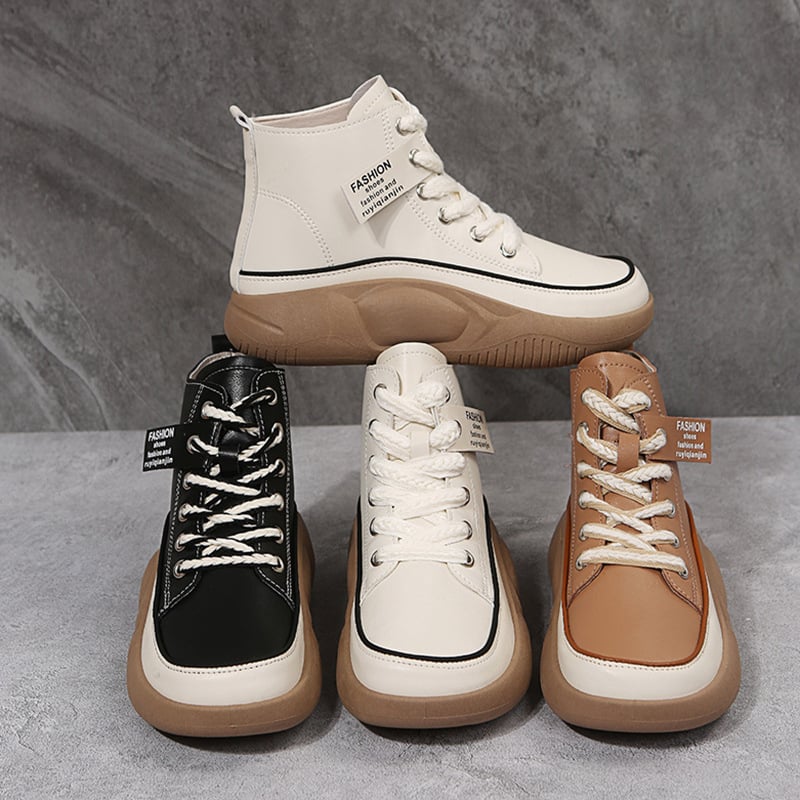 Ultra-wygodne buty za kostkę z grubą podeszwą