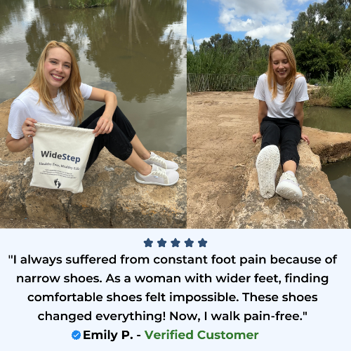 Chaussures larges – Marche naturelle et sans douleur