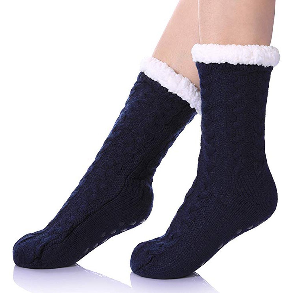 Chaussons douillets doublés en sherpa pour un confort ultime