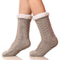 Chaussons douillets doublés en sherpa pour un confort ultime