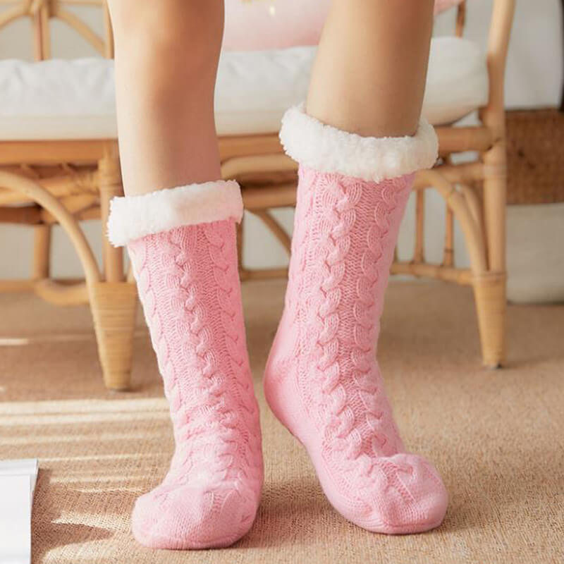Chaussons douillets doublés en sherpa pour un confort ultime